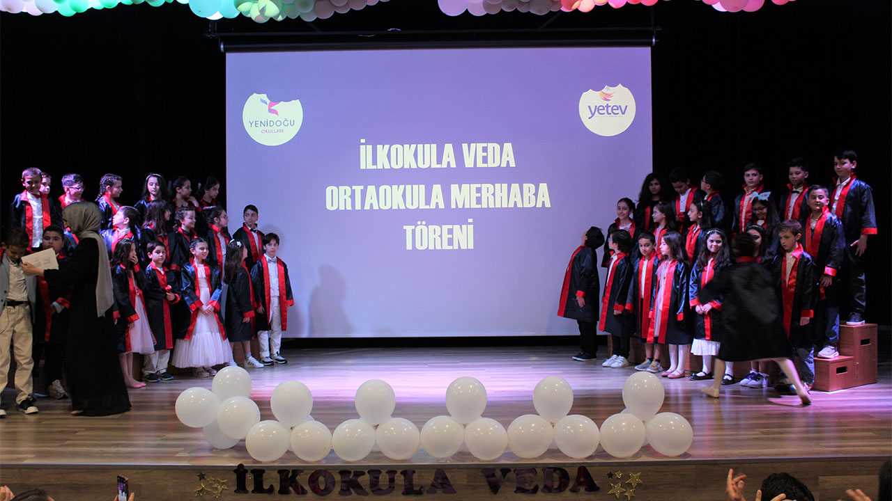 İlkokula Veda Ortaokula Merhaba Töreni